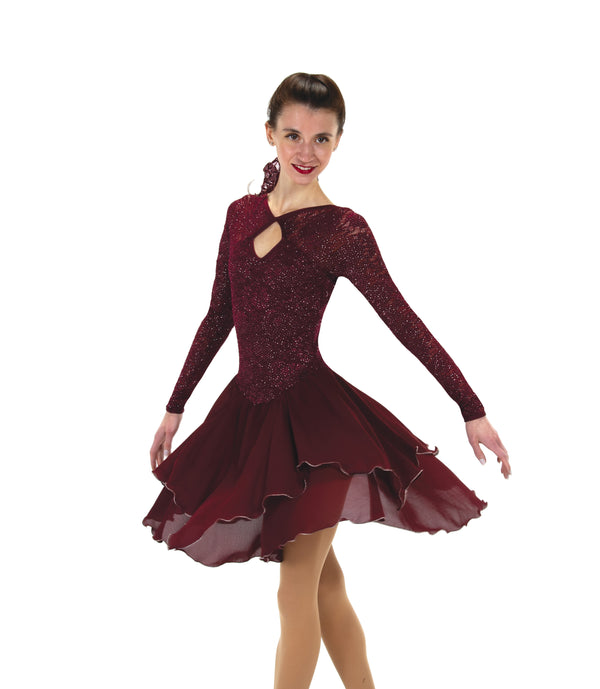 Jerry's Ready to Ship Dreamtime #203 Dance Skating Dress - Wine (Copy)