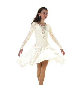 Jerry's Lilt of Lace #210 Dance Skating Dress - Ivory