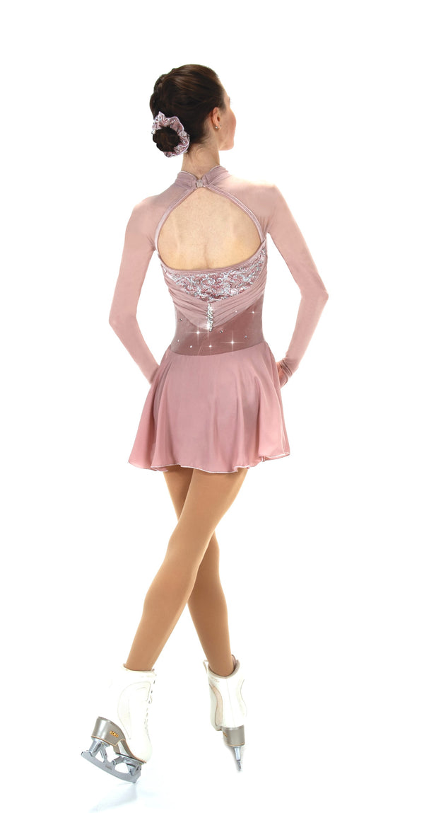 Jerry's Ready to Ship Gathering Glamour #538 Beaded Skating Dress - Blush