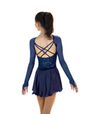 Jerry's Sequins & Satin #539 Skating Dress - Navy Blue