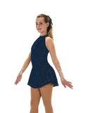 Jerry's Daybreak #546 Beaded Skating Dress - Indigo Dew