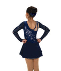 Jerry's Ready to Ship Side Glide #617 Beaded Skating Dress - Navy Blue