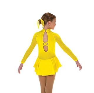 Jerry's Ready to Ship Starbrite #646 Beaded Skating Dress - Sun Yellow