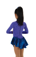 Jerry's Snow Fleece #694 Beaded Skating Dress - Purple