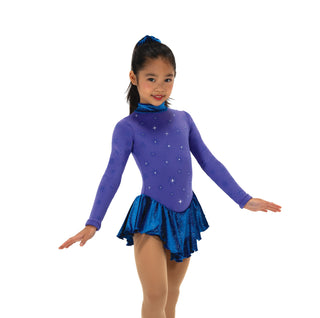 Jerry's Snow Fleece #694 Beaded Skating Dress - Purple