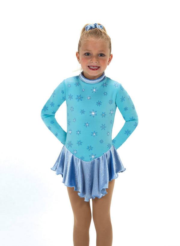 Jerry's Snow Fleece #694 Beaded Skating Dress - Tiffany