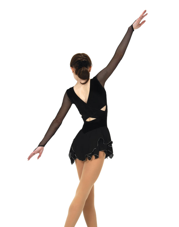 Jerry's Demi-Pointe #85 Beaded Skating Dress - Black