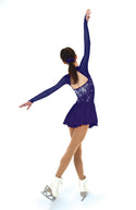 Solitaire Sweetheart Fancy Beaded Skating Dress - 6 Colors