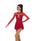 Solitaire Sweetheart Loop Beaded Skating Dress - 6 Colors