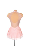 Solitaire Keyhole Skating Dress - Blush Pink