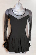 Mondor Ready to Ship Essentials #612 Skating Dress - Black Lycra