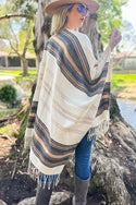 Ready to Ship Ruana Cardigan - Ivory