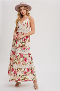 Ready to Ship Tiered Floral Maxi Dress