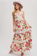 Ready to Ship Tiered Floral Maxi Dress