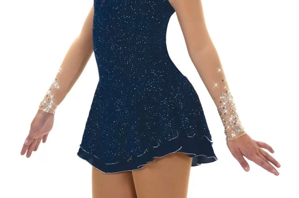 Jerry's Daybreak #546 Beaded Skating Dress - Indigo Dew