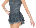 Jerry's Daybreak #546 Beaded Skating Dress - Silver Dawn