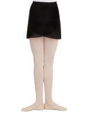 Capezio Ready to Ship Black Georgette Wrap Skirt