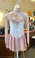 Jerry's Gathering Glamour #538 Beaded Skating Dress - Blush