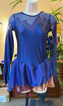 Jerry's Meridian Blue #585 Beaded Skating Dress