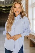 Ready to Ship Stripe Button Down Shirt