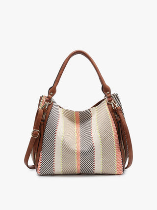 Ready to Ship Multi Stripe Shoulder Bag