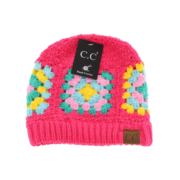 CC Beanie Ready Ship Crochet Beanie - Pink