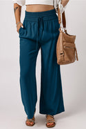 Ready to Ship Draw String Pants - Blue