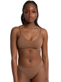 Capezio Ready to Ship Seamless Clear Back Bra - Mocha