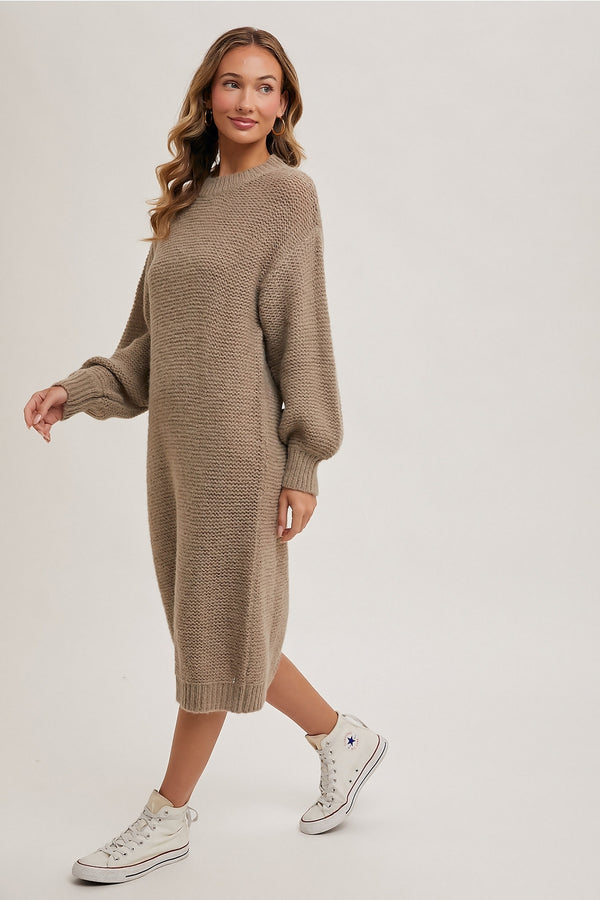 Ready to Ship Loose Knit Sweater Dress