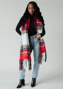 Ready to Ship Plaid Scarf - Red