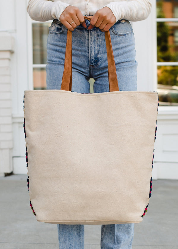 Ready to Ship Crochet Tote Bag - Squares