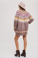 Ready to Ship Fair Isle Sweater Dress