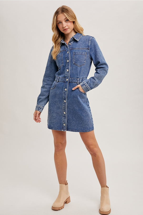 Ready to Ship Denim Dress