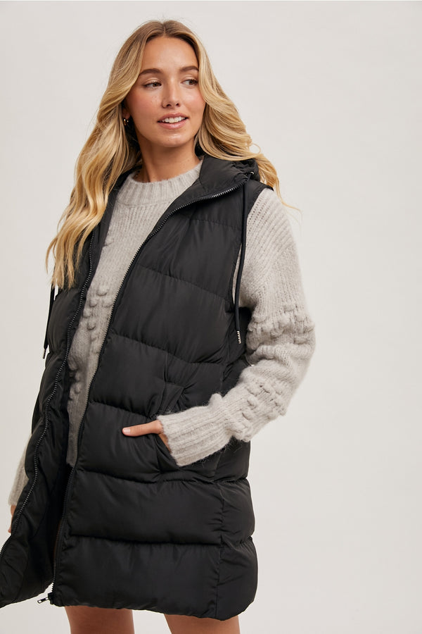 Ready to Ship Longline Puffer Vest