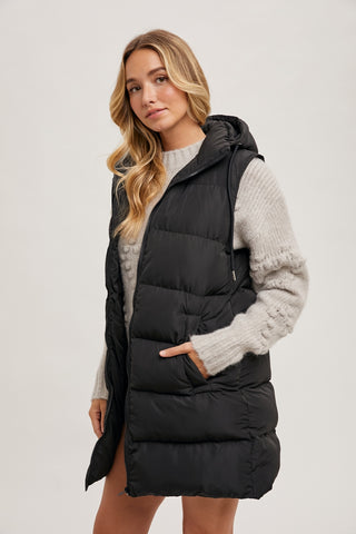 Ready to Ship Longline Puffer Vest