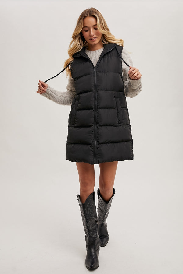 Ready to Ship Longline Puffer Vest