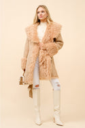 Ready to Ship Faux Fur Belted Coat