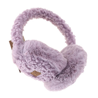 CC Beanie Ready to Ship Sherpa Earmuffs - Violet