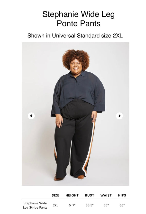 Universal Standard Ready to Ship Stephanie Wide Leg Ponte Pants