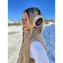 CC Beanie Ready to Ship Plaid Earmuffs - Red