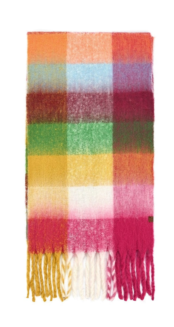 Ready to Ship Plaid Scarf - Multi