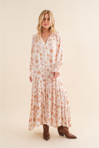 Ready to Ship Dobby Floral Maxi Dress