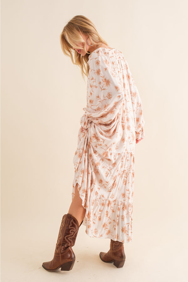 Ready to Ship Dobby Floral Maxi Dress