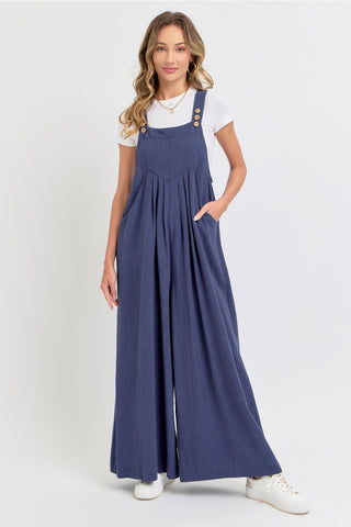 Ready to Ship Wide Leg Overalls