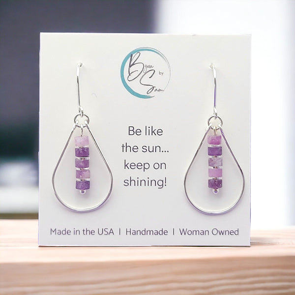 Ready to Ship Amethyst & Sterling Earrings