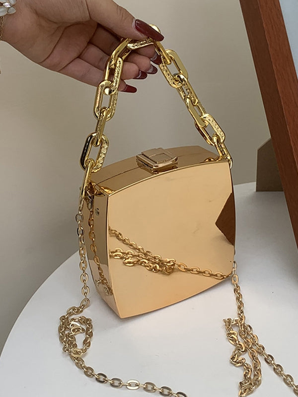 Ready to Ship Gold Crossbody Bag