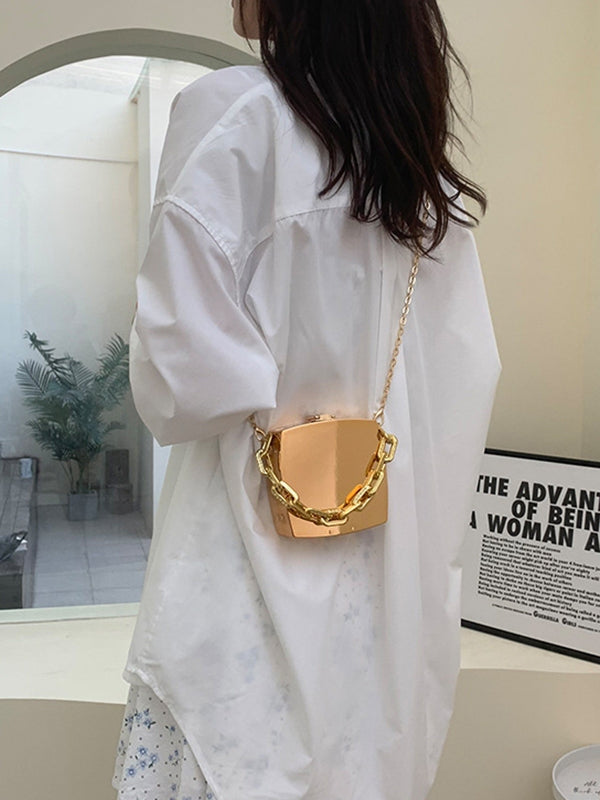 Ready to Ship Gold Crossbody Bag