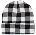 Ready to Ship White Buffalo Plaid Beanie