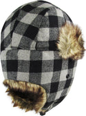 Ready to Ship White Buffalo Plaid Trapper Hat