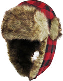 Ready to Ship Red Buffalo Plaid Trapper Hat